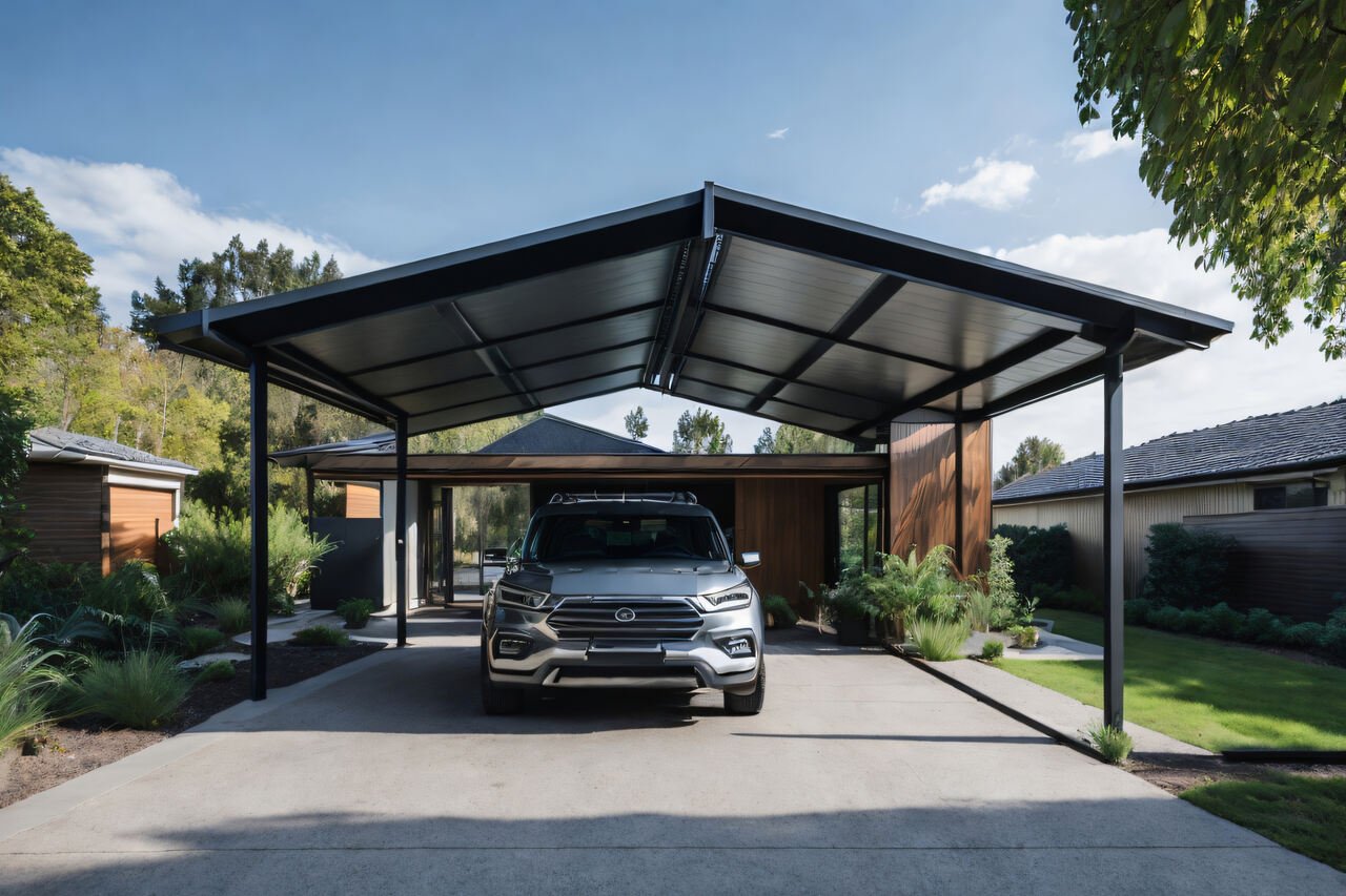 Carport mit Satteldach