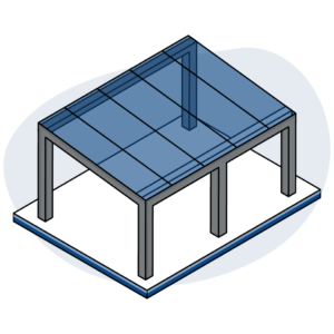 Terrassenüberdachung freistehend